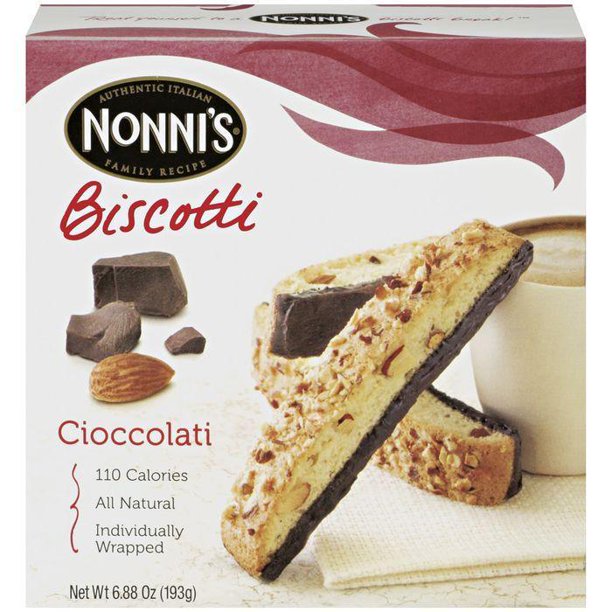 Nonni's Cioccolati Biscotti 6.88 oz (Pack of 12)
