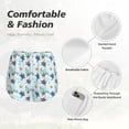 thumbnail image 6 of Lsque Turtle Printed Women's Running Shorts with Liner Pockets,Elastic Quick Dry Workout Athletic Gym Yoga Shorts,Womens High Waist Shorts-Small, 6 of 9