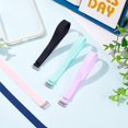 thumbnail image 5 of 5pcs Silicone Phone Strap Stretching Elastic Phone Strap Holder Wristlet Strap Hand Lanyard Straps with Stainless Steel Buckle for Most Phone Case - 5 Colors, 5 of 8