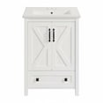 thumbnail image 1 of CazToi 30 Inch Bathroom Vanity with Ceramic Sink Modern Freestanding Cabinet 2 Doors & Storage Drawer Waterproof, 1 of 8