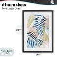 thumbnail image 4 of Stupell Industries Bohemian Palm Fronds in Pastel Haze Black Framed Print Under Glass, 17 x 23, by Nan, 4 of 8