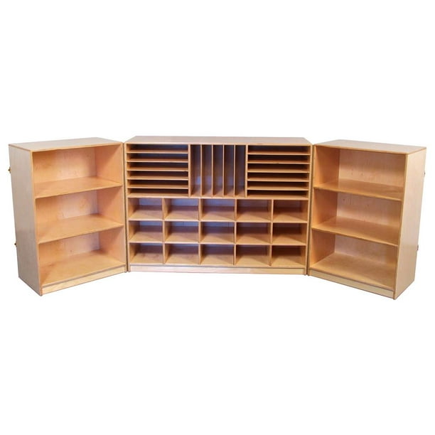 Multi Section Tri Fold Storage Cabinet Mainstream Walmart Com Walmart Com