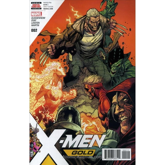 X-Men: Gold (2nd Series) #2 VF ; Marvel Comic Book