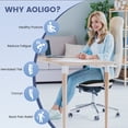thumbnail image 5 of AOLIGO Gel Seat Cushion for Long Sitting, Office Chair, Car, Wheelchair, Black, 5 of 8