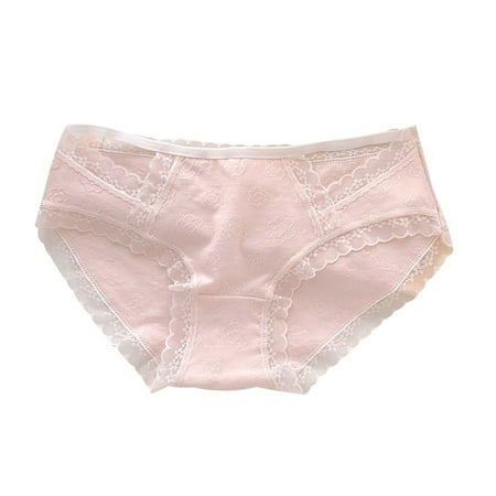 Ugoldhm Womens Cotton Panties Summer Thin High Waisted Silk Seamless Underwear Trendy Panty