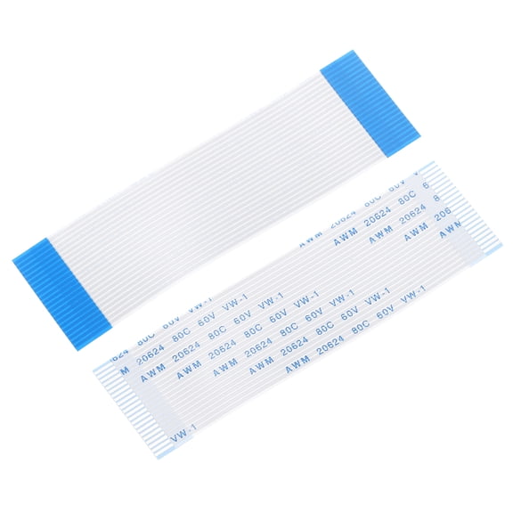 Flexible Flat Cable, 80mm 1mm Pitch 22 Pins FPC FFC Flexible Ribbon Cable 10Pcs