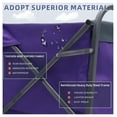thumbnail image 6 of Folding Wagon - Outdoor Beach Cart, Camping Trolley, Garden Utility Wagon - 150lb Capacity, Collapsible, Portable, Easy Setup Purple+Silver + Garden & Outdoor + oxford fabric + Steel, 6 of 9