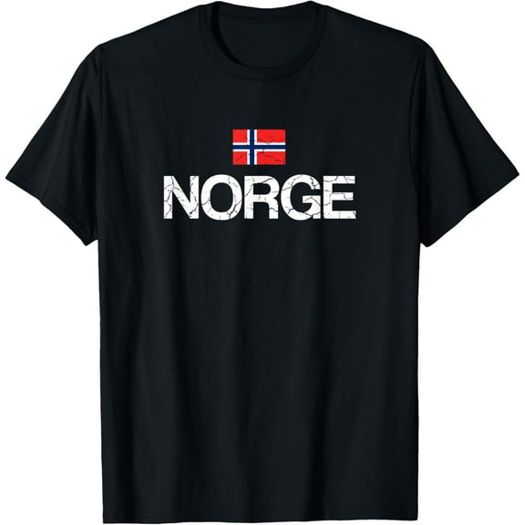 men and women can wear,Norge Norway Norwegian Flag T-Shirt