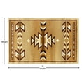 thumbnail image 5 of Emma + Oliver 2x3 Olefin Accent Rug with Southwestern Geometric Arrow Design in Brown, Black, Beige & Ivory and Natural Jute Backing, 5 of 7