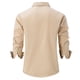 thumbnail image 3 of Blusa y camisa de manga larga con cuello vuelto para hombre, blusa informal de moda con cuello vuelto, camisa transpirable de manga larga, blusa para hombre, 3 of 8