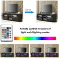 thumbnail image 4 of LegaHome TV Stand for 55 Inches TV, Black High Glossy TV Cabinet with 16 Colors LED Lights, Storage Drawers and Shelves, 4 of 10