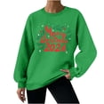 thumbnail image 1 of Chandails en Molleton de Noël Décontractés pour Femmes Sans Capuche Manches Longues Col Rond Automne Hiver Mode Mode Urbaine pour Usage Quotidien École Fête, 1 of 4