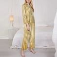 thumbnail image 3 of Sigee Bamboo Wall for Women’s Pajama Sets Long-Sleeved Pjs Sets for Women 2 piece Sleepwear-Large, 3 of 7