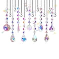 thumbnail image 1 of Atrapasueños de cristal – Paquete de 9 atrapasoles de cristal colgantes para decoración del hogar, jardín, oficina, regalos para mujeres, 1 of 5