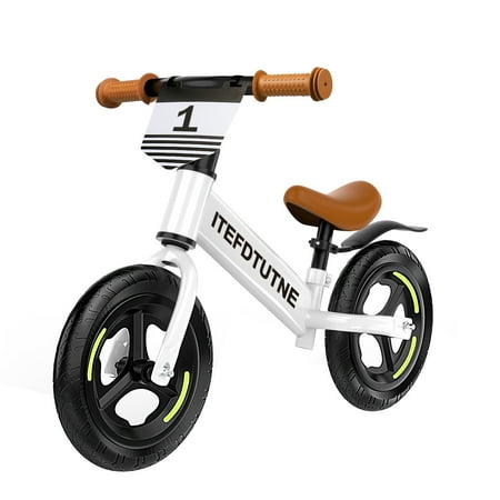 DOMQGA 12" Balance Bike for Kids,Adjustable Seat and Handlebar,No Pedal Balance Bicycle with Fender for Kids Ages 18 Months to 5 Years ,White SALE Today! Domqga 12&Quot; Balance Bike For Kids,Adjustable Seat And Handlebar,No Pedal Balance Bicycle With Fender For Kids Ages 18 Months To 5 Years ,White
