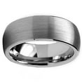 thumbnail image 3 of Metal Masters Tungsten Carbide Mens Dome Brushed Wedding Band Comfort-Fit Anniversary Ring 8mm, 3 of 6