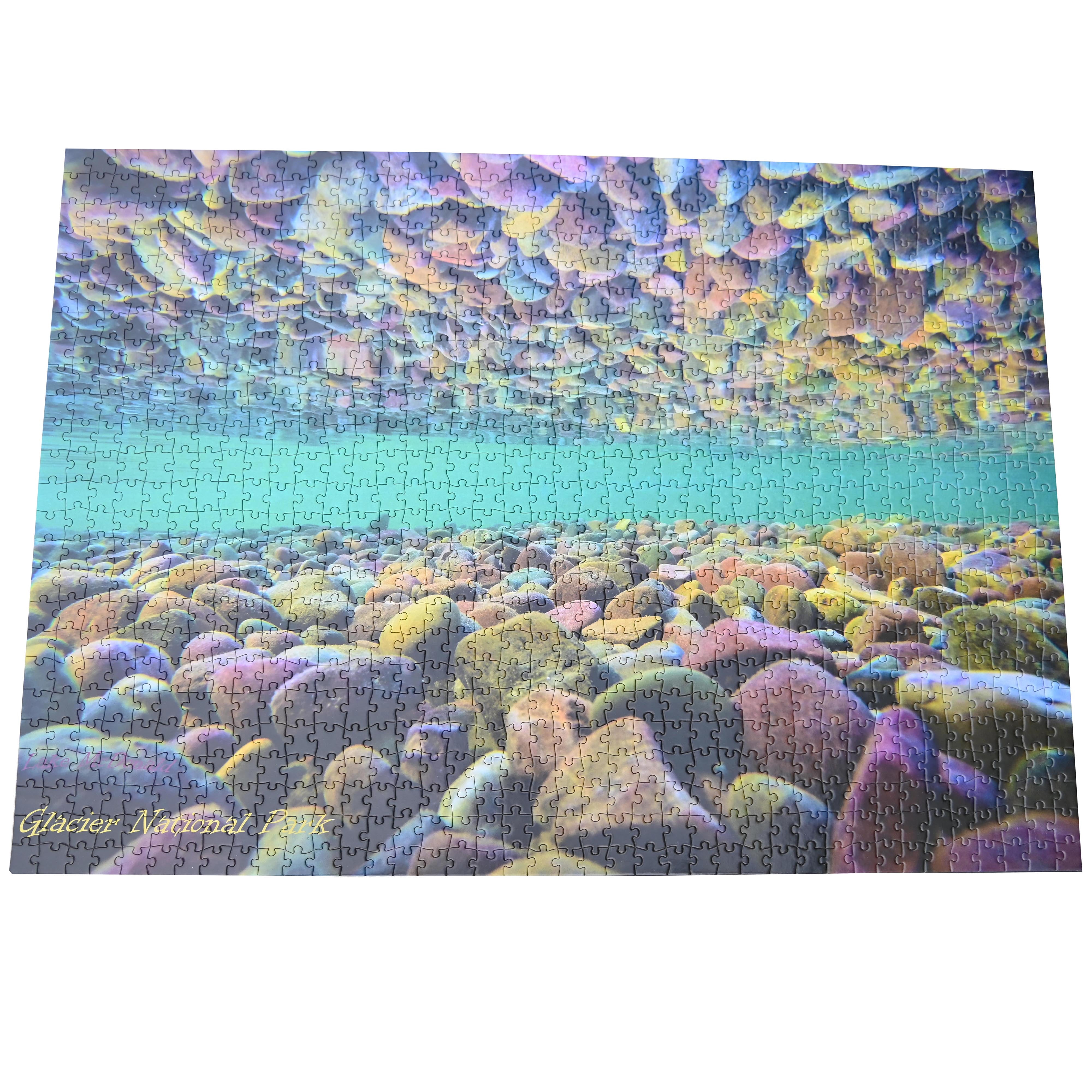National Park Puzzles Glacier National Park Lake McDonald Rocks 1000 Piece Jigsaw Puzzle