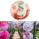 thumbnail image 5 of Paraguas de papel engrasado chino, sombrilla oriental, accesorios para fotos, resistente al viento, de seda de 32 pulgadas Estilo C, 5 of 7