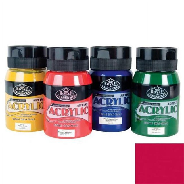 Essentials Acrylic Paint 16Oz/Jar-Naptholene Carmine