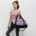 thumbnail image 6 of LHWEN 20" Sports Duffle Bag Travel Gym Luggage Bag with Zippered Main Compartment Front Pocket Top Handle Side Handles Removable Shoulder Strap Polyester Perfect for Gym Sports Vacation Multiple Color, 6 of 8