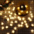 thumbnail image 3 of Cadena de luces LED navideñas con copos de nieve, cadena de luces intermitentes, cadena de luces estrellada, luces decorativas, 3 of 5