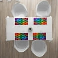 thumbnail image 2 of Ambesonne Vintage Rainbow Place Mats Set of 4, Plaid Art Pattern, Standard Size, Multicolor, 2 of 3