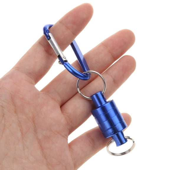 Net Release Holder Net Release Clip Keychain Hook for Fly Fishing Magnet Aluminum Alloy Hook