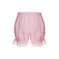 thumbnail image 2 of Yruioon Kids Girls Dance Shorts Pumpkin Bloomers Ruffle Lace Bowknot Pettipant Security Short Pants Pink 150, 2 of 7