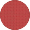 thumbnail image 1 of Ahgly Company Tapis d'Intérieur Rond Lavable en Machine Rouge Transitionnel, 8 Pieds Rond, 1 of 7