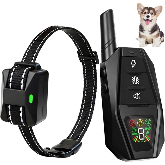 Ultra-Small Dog Training Collar for 5-15 lbs - 3300FT Remote, Ultra-Light Rechargeable E-Collar with IPX7 Waterproof, Shock/Vibration/Beep Modes for Small Breeds