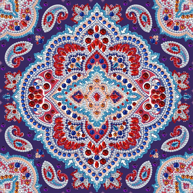 Cuadros Decorativos Kit de pintura de bricolaje de diamante con forma especial de mosaico de pieza luminosa de mandala (YGSMT28) Sywqhk Nuevos Originales