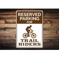 thumbnail image 1 of Trail Rider Parking Novelty Sign, Metal Wall Decor - 10x14 inches, 1 of 4