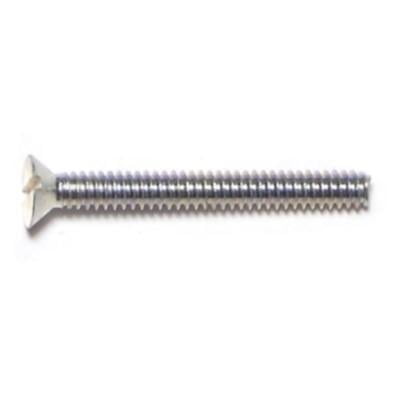 

#6-32 x 1-1/4 Zinc Slotted Flat Head Machine Screws MSCFS-129 (42 pcs.)