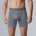 thumbnail image 2 of 3 Pack Mens Underwear Boxer Briefs Athletic Running Long Leg Chafe Design Training Sports Comfortable Fit Panties, 2 of 6