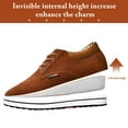 thumbnail image 2 of Cyiecw Men's Invisible Height Increasing Elevator Shoes Lace-up Fashion Casual Shoes 2.36 Inches Taller, 2 of 7