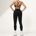 thumbnail image 6 of Women's High Waist Seamless Leggings with Stretch Fabric and Second-Skin Fit - Medium, Black, 6 of 6