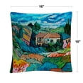 thumbnail image 2 of Valley House' Tuscan Bold Abstract By Masters Fine Art 16 X 16 Decorative Throw Pillow, 2 of 4