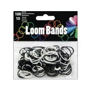 Midwest Design Loom Band Astd Black/White 110pc