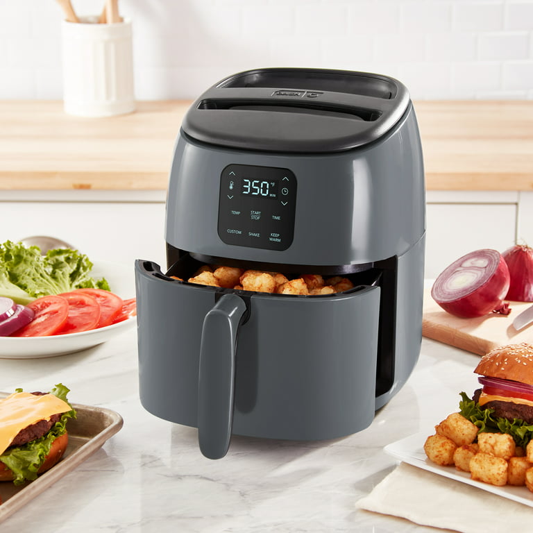 Dash Tasti-Crisp™ Digital Air Fryer with Temperature Control, Non-Stick Fry  Basket, Recipe Guide + Auto Shut off Feature, 1000-Watt, 2.6Qt, Black 