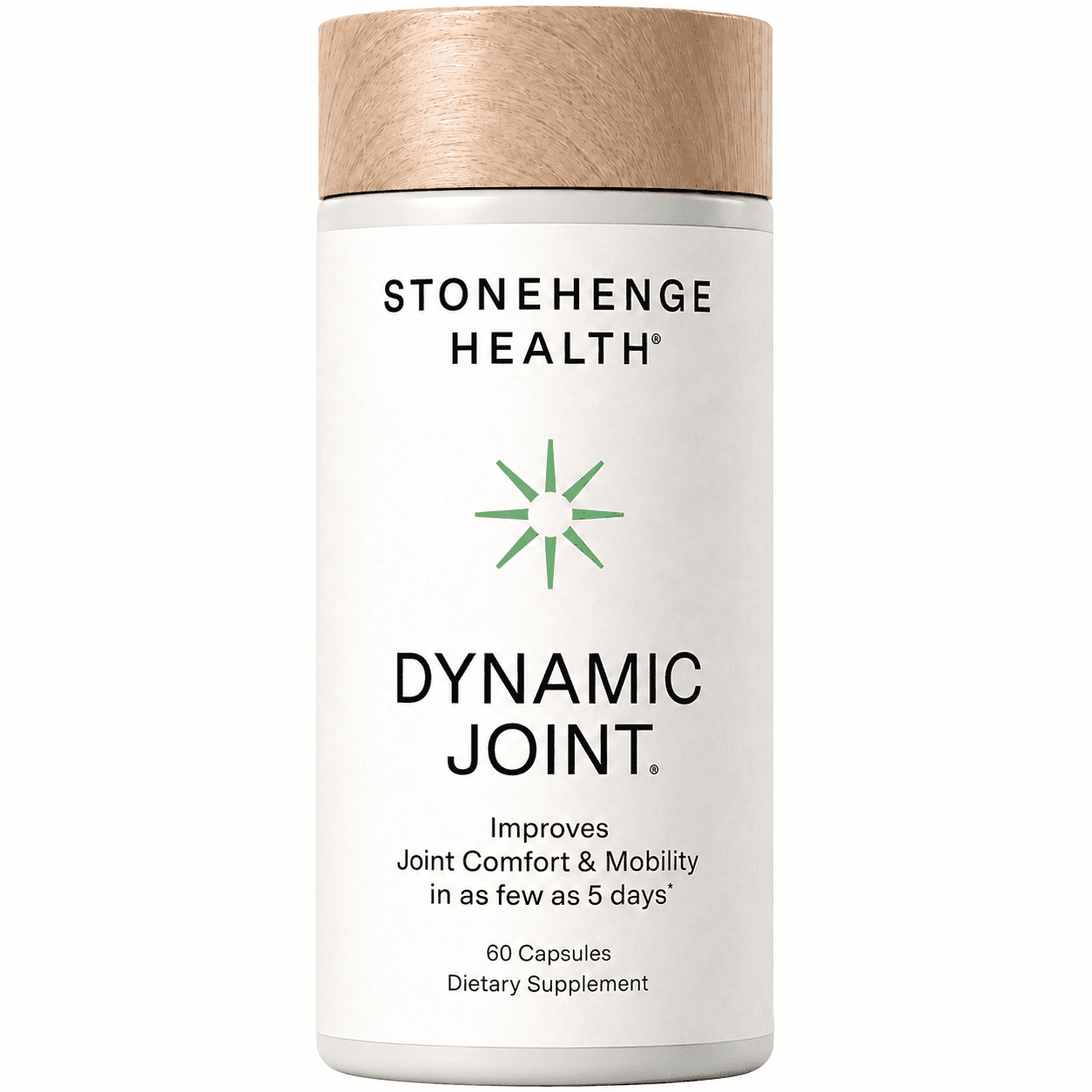 Stonehenge Health Dynamic Joint Supplement - Comfort, Mobility, Flexibility with ApresFlex Boswellia, MSM, Collagen, Bromelain, Turmeric, Vitamin C, D3 (60 Capsules)