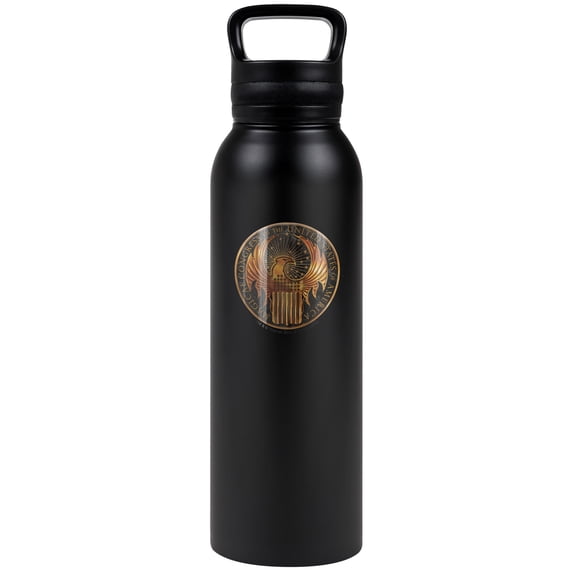 Fantastic Beasts Official Magical Congressa 24 oz Insulated Canteen Water Bottle, Leak Resistant, Vacuum Insulated Stainless Steel with Loop Cap, Black