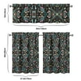 thumbnail image 6 of Pioneer Kitchen Curtains and Valance Set 36 Inch Tier Colorful Flowers Painting 3 Pieces Set Dining Room Small Curtain Drapes Cafe Curtains Valance for Home Decor Rod Pocket, 6 of 6