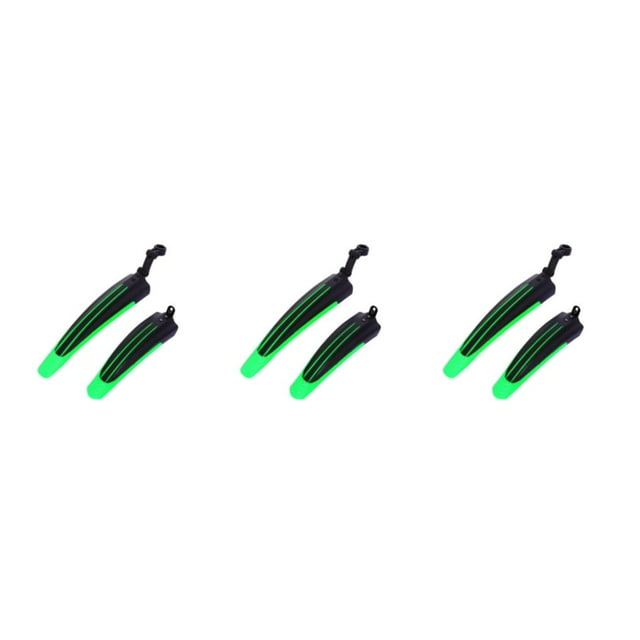 relayinert 2pcs/set Mountain Bike Mudguard Lightweight And Portable Designed For Adventure Tender green 3Set