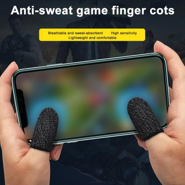 1 Pair Finger Sleeve Mobile Phone Game Controller Ultra Thin Touch Screen Anti Sweat Finger Gloves Walmart Com Walmart Com - brawl stars touch screen issues