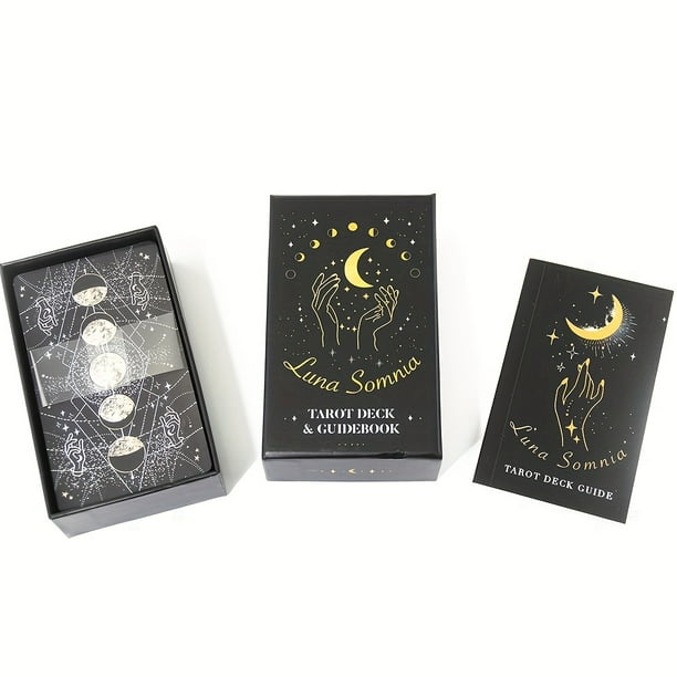 Luna Somnia Tarot Deck With Guidebook & Box 78 Cards Full Deck Moon Dreams  Starry Magic Celestial Astrology Black Gold Divination Tool -  Canada