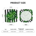 thumbnail image 6 of Gaeub Palm Greenery Square Chair Seat Covers, Stretch Fitted Printed Chair Seat Cushion Cover for Kitchen, Office - One Size, 6 of 9