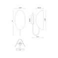 thumbnail image 3 of WV450706AGCW-Alora Lighting-Seno - 1 Light Bath Vanity-15 Inches Tall and 5.63 Inches Wide-Aged Gold Finish-White Cotton Shade Color, 3 of 7