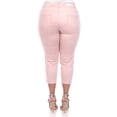 thumbnail image 4 of White Mark Women's Plus Size Capri Jeans, 4 of 5