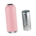 thumbnail image 3 of Bote de basura con tapa abierta, contenedor de basura, contenedor de basura comercial, bote de basura, basura de Metal 35L Rosa, 3 of 8
