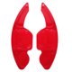 thumbnail image 1 of BESTYASH 1Par Paletas Extendidas Para Volante En Aluminio Rojo Con Textura Forjada Para Uso, 1 of 7